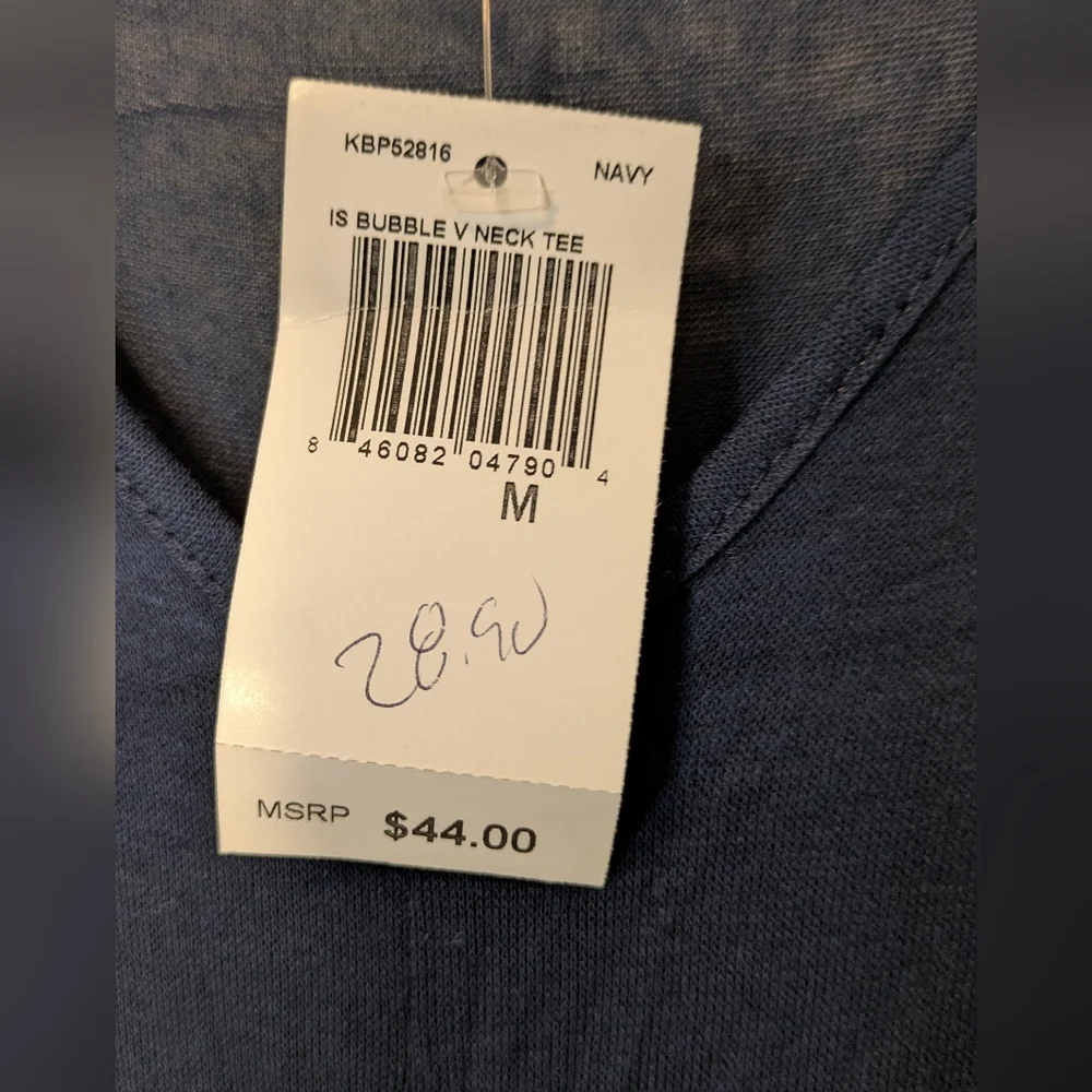 Pleione Deep Blue Long Sleeve Women's Blouse - Picture 4 of 8